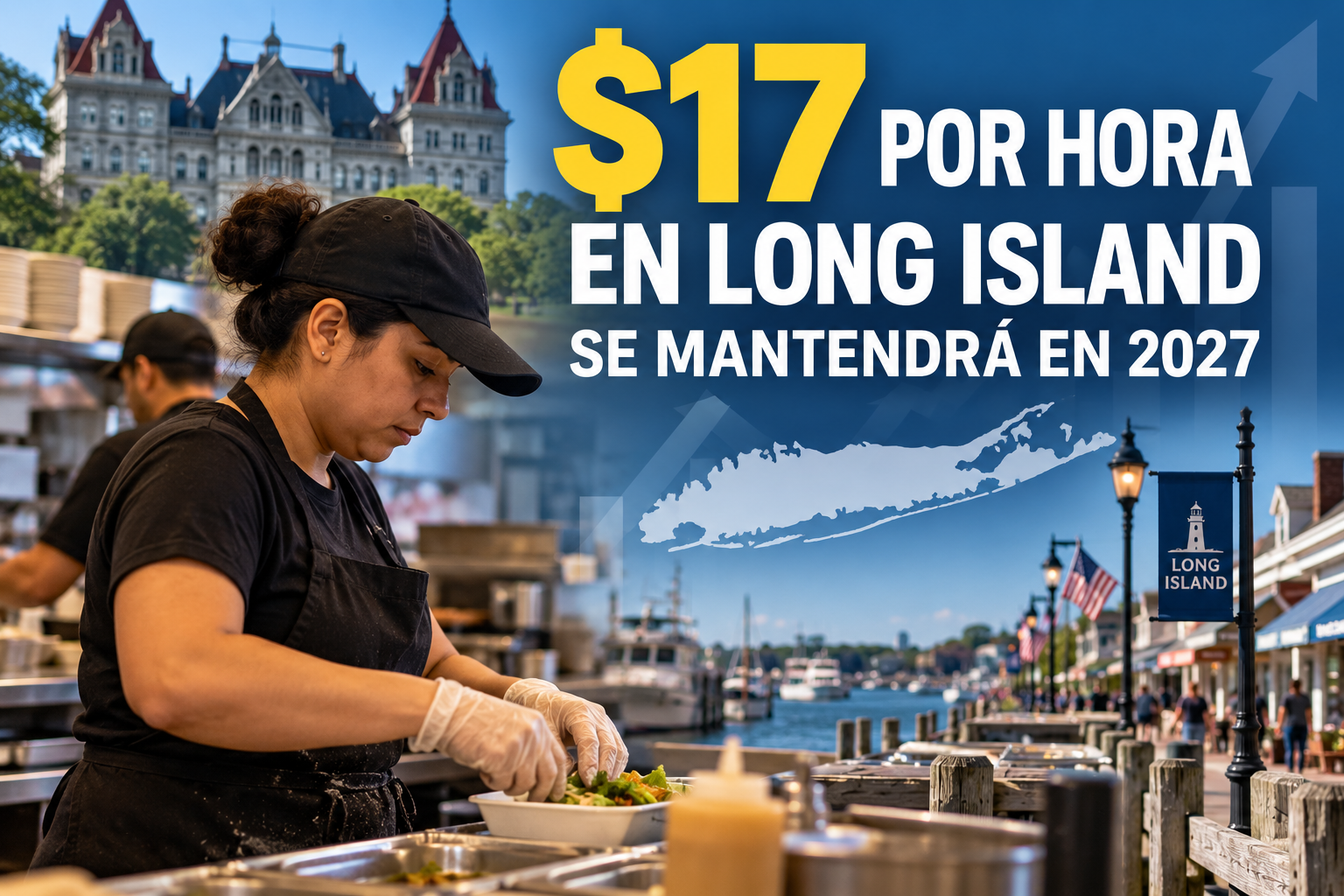 Salario mínimo de Long Island se mantiene en $17