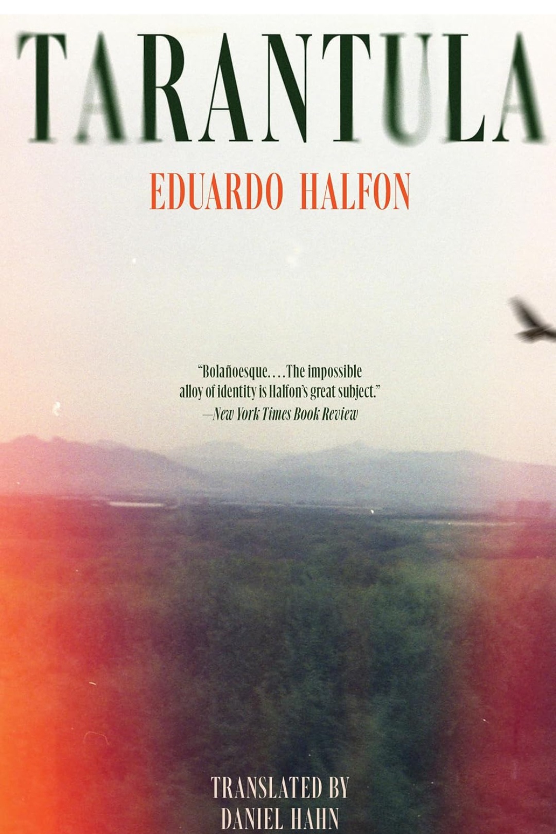 Carátula de Tarántula, edición en inglés, de Eduardo Halfon.